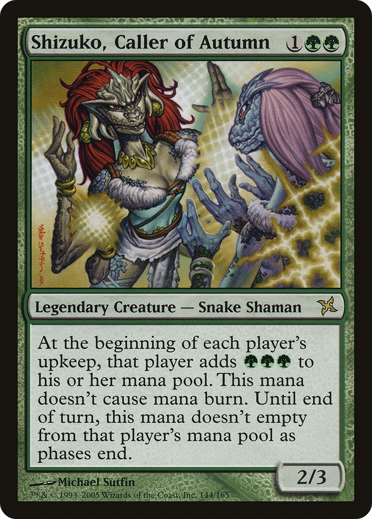 Shizuko, Caller of Autumn (BOK-144) - Betrayers of Kamigawa