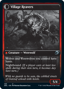 Village Watch // Village Reavers (DBL-165) - Innistrad: Double Feature: (Double Faced Transform)