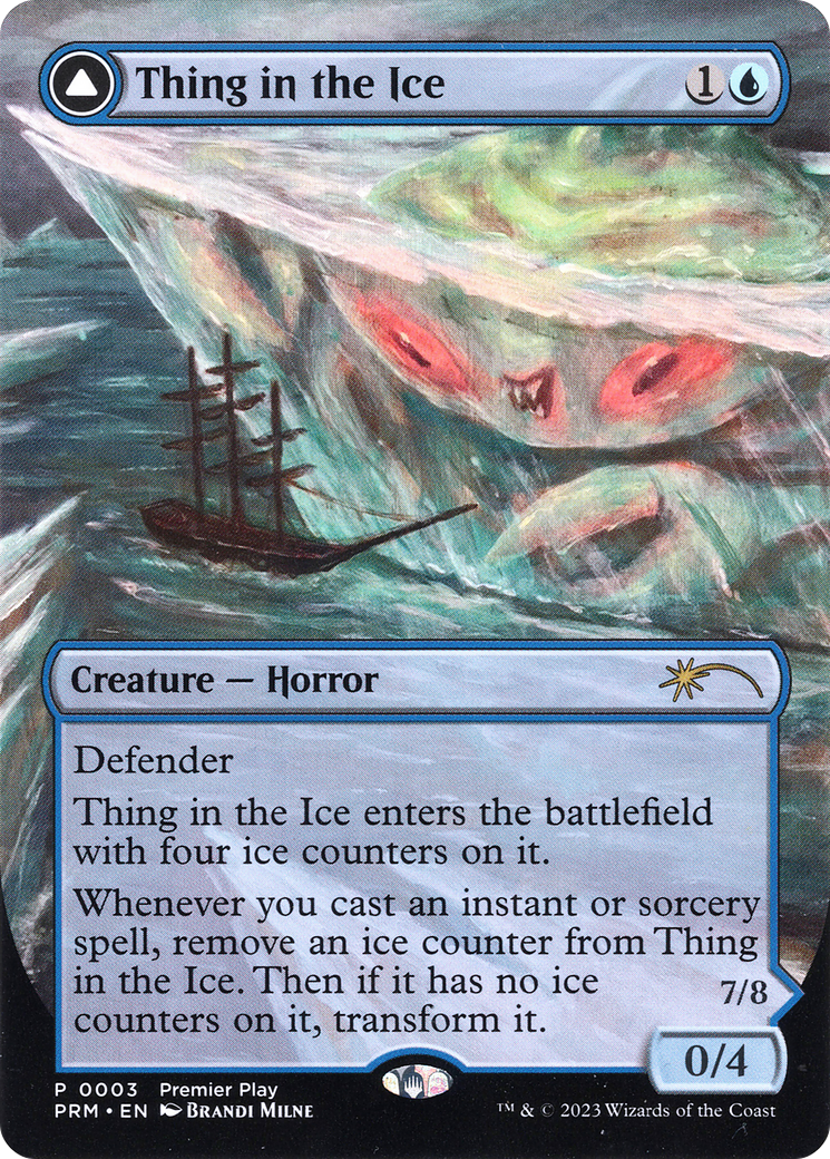 Thing in the Ice // Awoken Horror (PTP-003) - Regional Championship Qualifiers 2023: (convertdfc) (Borderless)