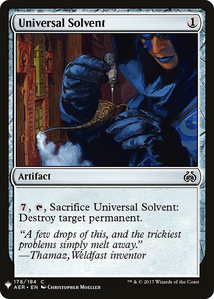 Universal Solvent (LIST-AER-178) - The List
