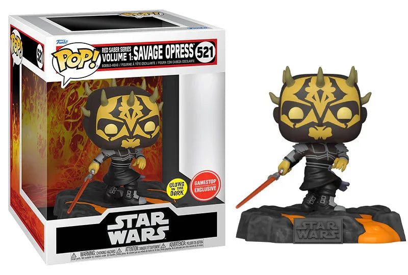 Red Saber Series Volume 1: Savage Opress (Glow in the Dark, Deluxe) 521 - GameStop Exclusive