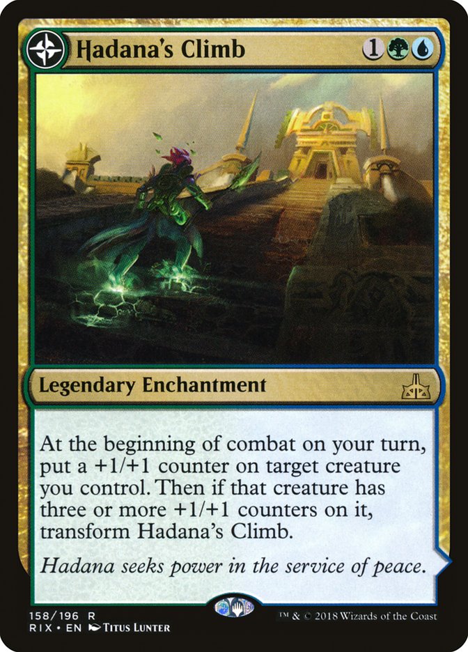 Hadana's Climb // Winged Temple of Orazca (RIX-158) - Rivals of Ixalan: (compasslanddfc) Foil