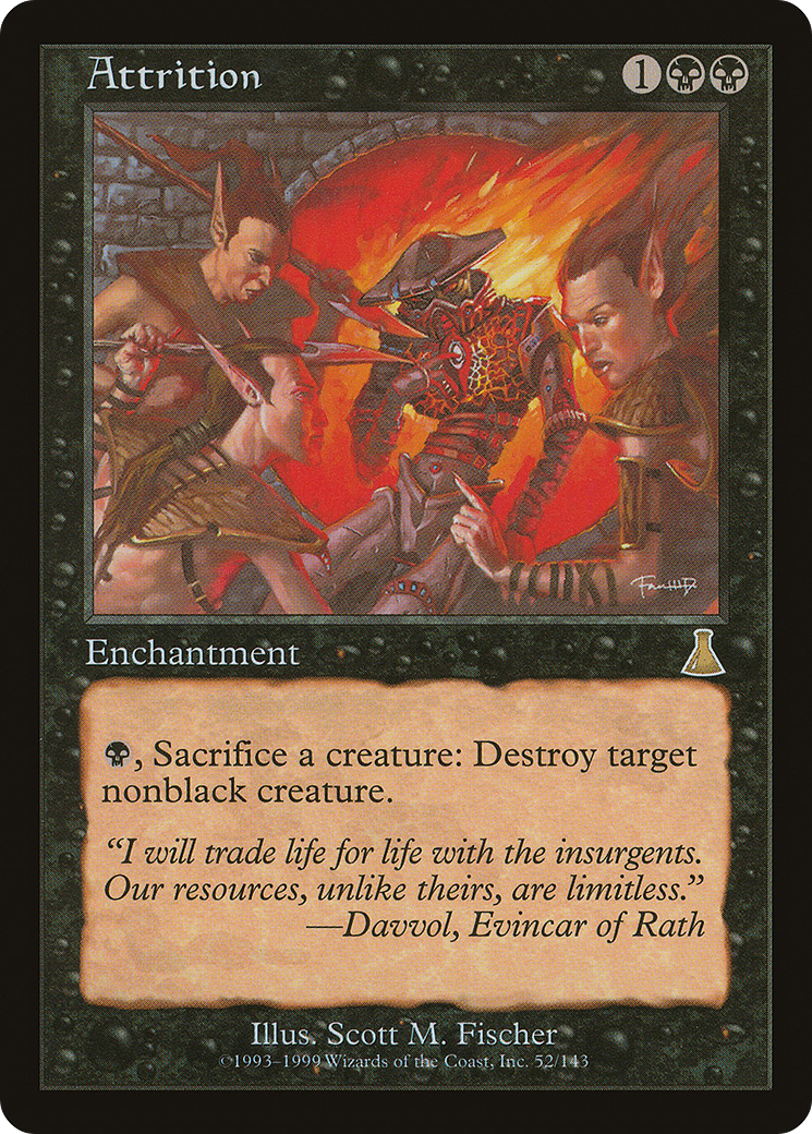 Attrition (UDS-052) - Urza's Destiny Foil