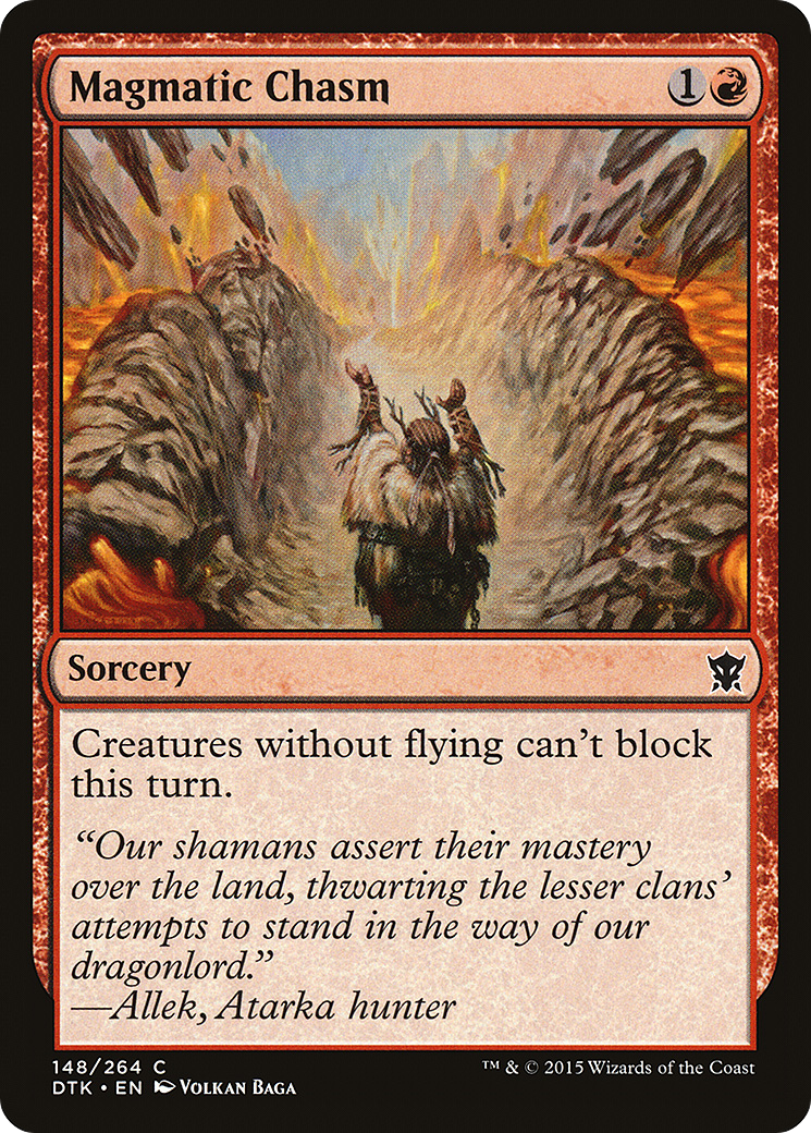 Magmatic Chasm (DTK-148) - Dragons of Tarkir Foil