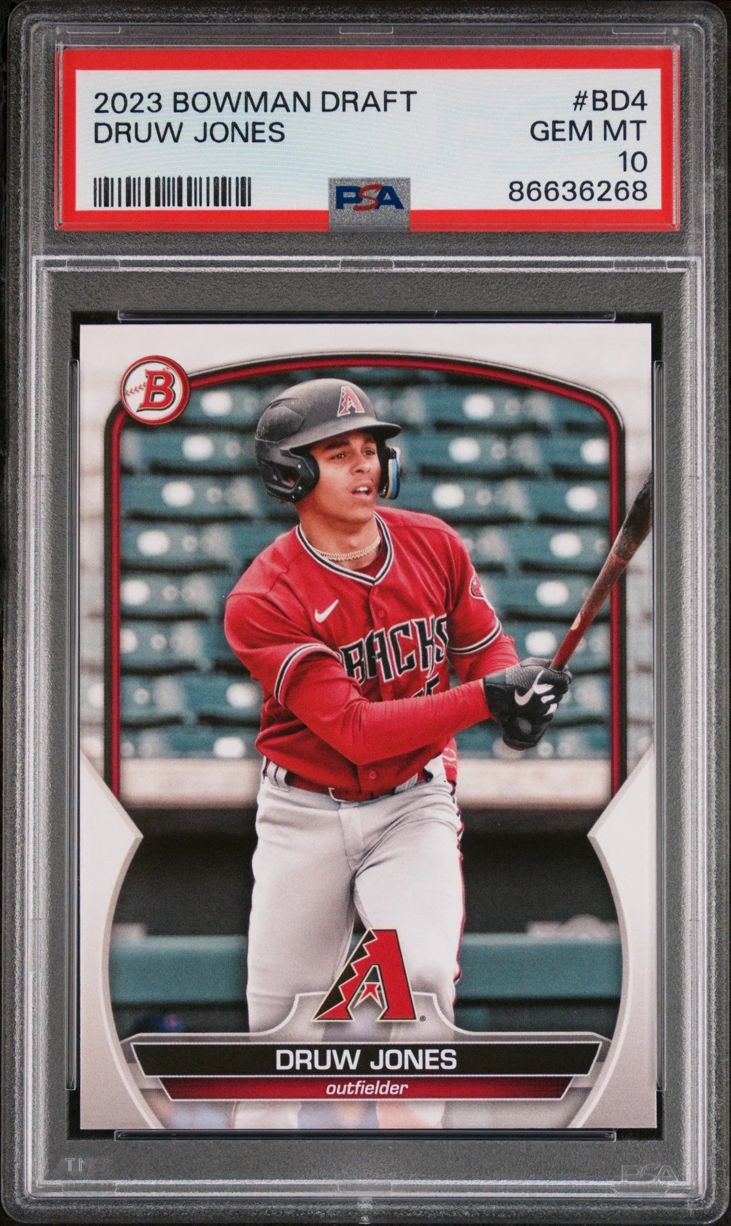 2023 BOWMAN DRAFT DRUW JONES #BD4 - PSA 10 ROOKIE CARD