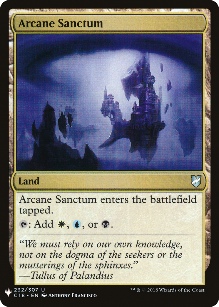 Arcane Sanctum (LIST-C18-232) - The List