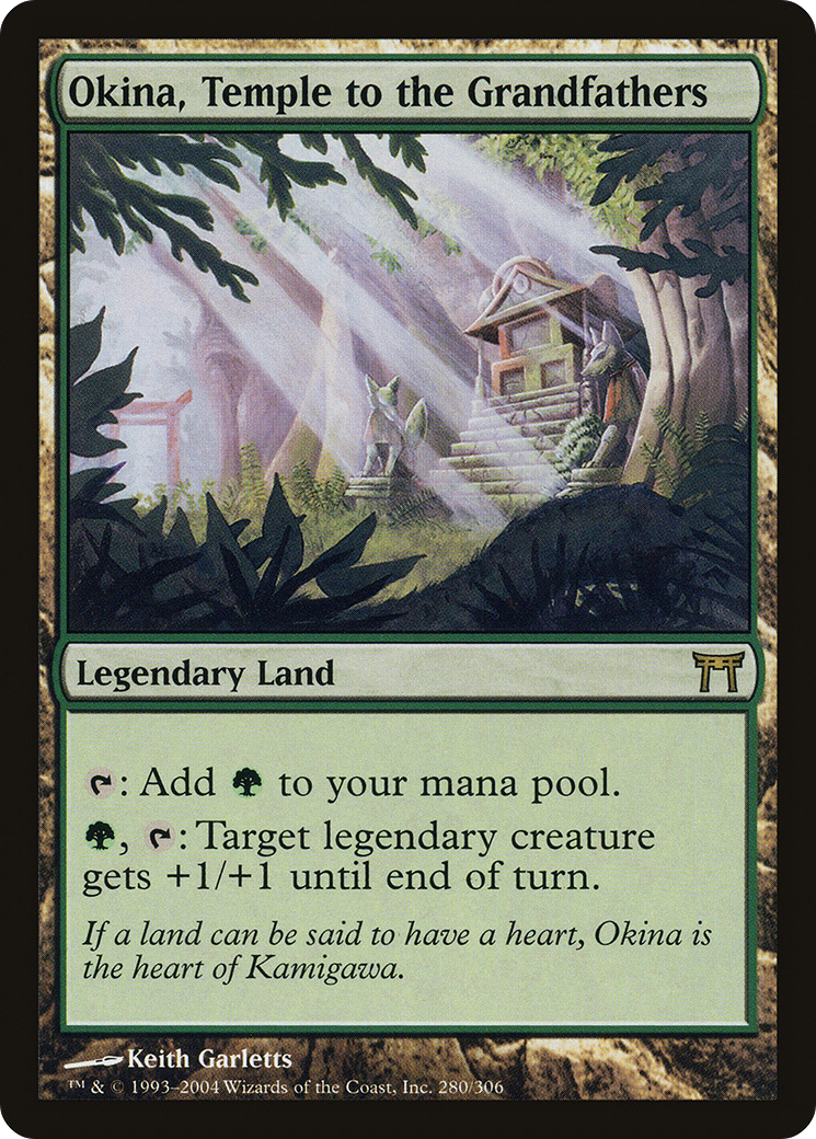 Okina, Temple to the Grandfathers (CHK-280) - Champions of Kamigawa Foil