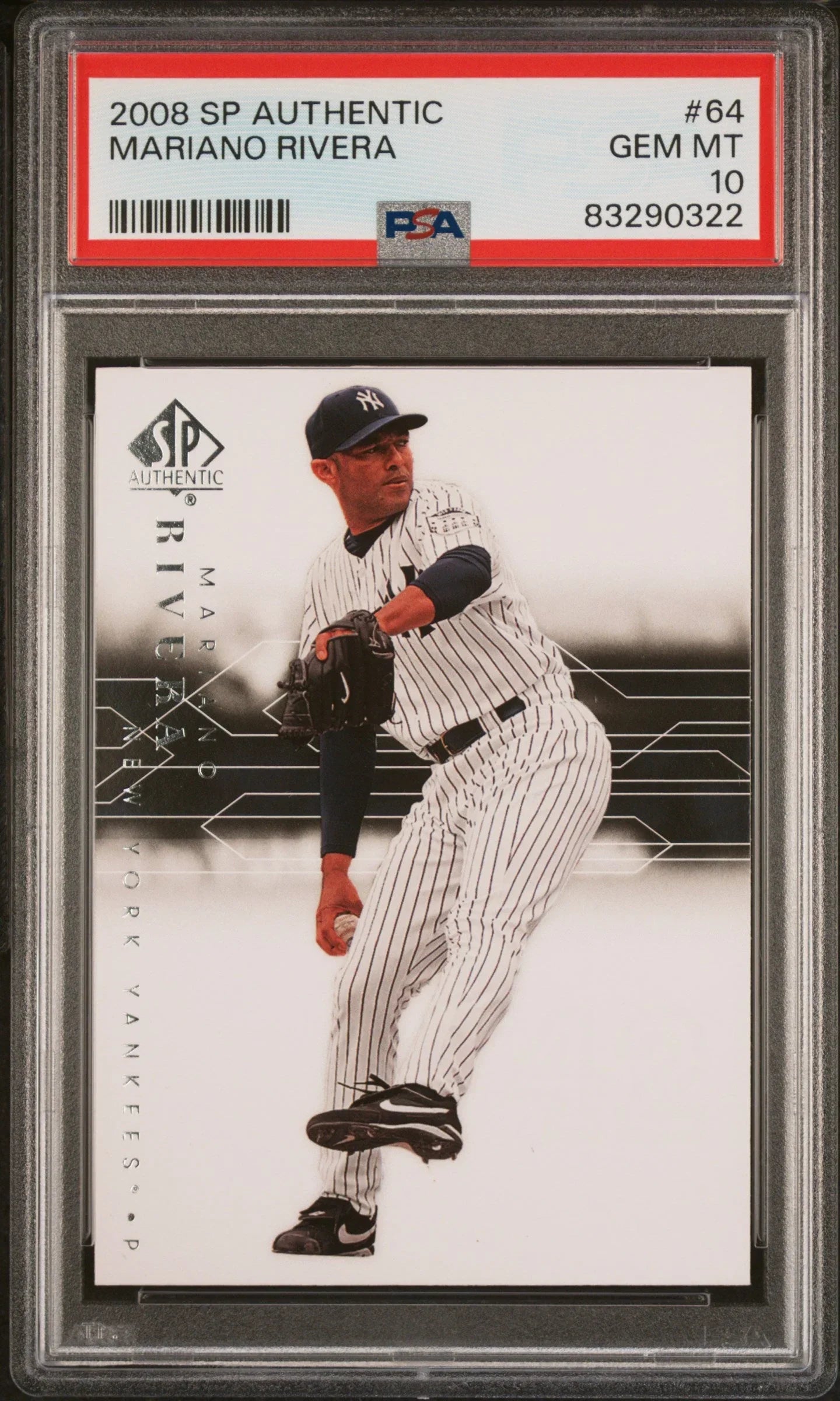 2008 SP AUTHENTIC MARIANO RIVERA #64 - PSA 10