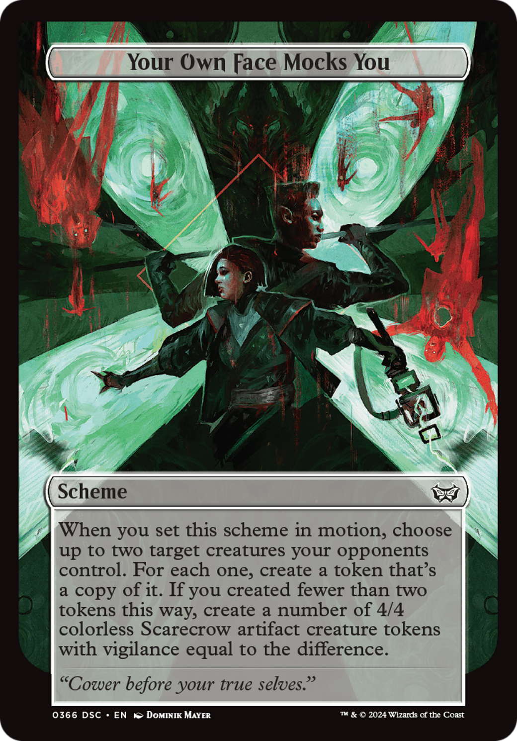 Your Own Face Mocks You (A:DSC-366) - Duskmourn: House of Horror Commander