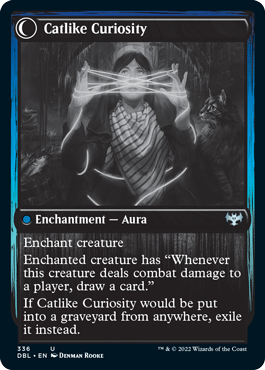Mischievous Catgeist // Catlike Curiosity (DBL-336) - Innistrad: Double Feature: (Double Faced Transform) Foil