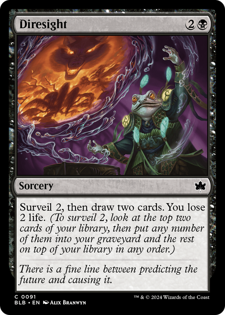 Diresight (BLB-091) - Bloomburrow Foil