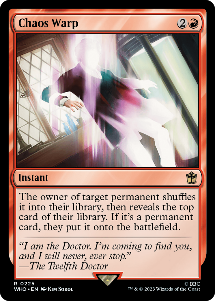 Chaos Warp (WHO-225) - Doctor Who Foil