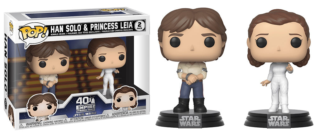 Han Solo & Princess Leia 2-pk