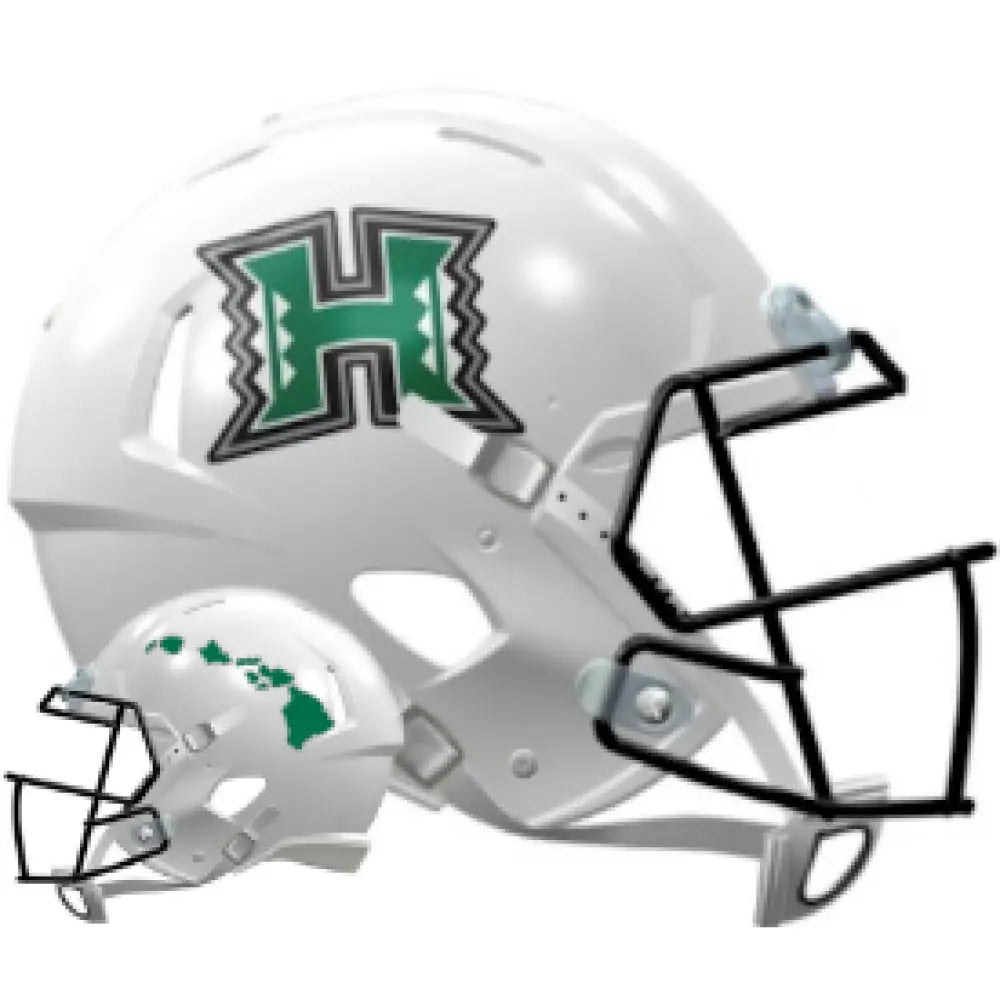 Hawaii Warriors NCAA Mini Speed Football Helmet White - NCAA.