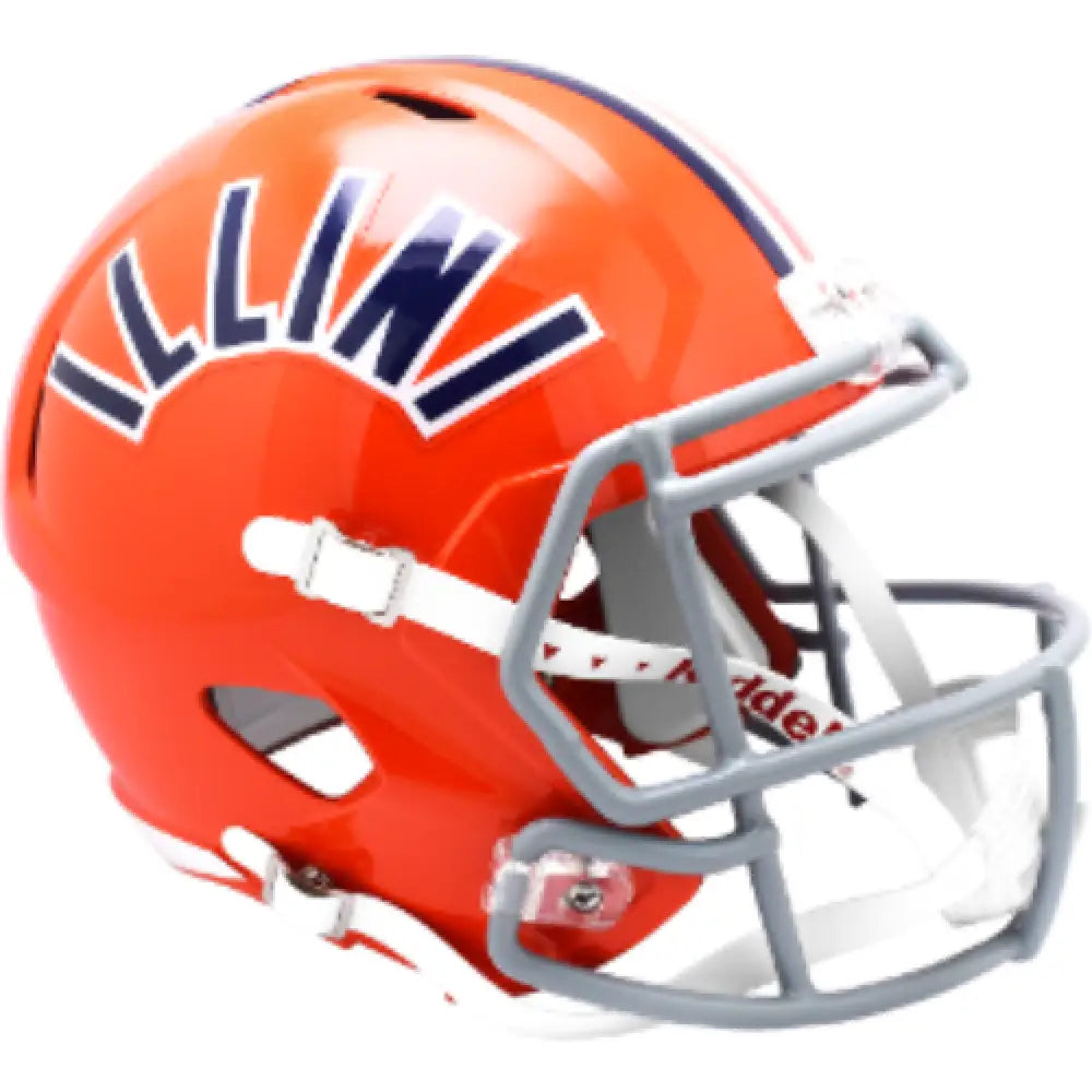Illinois Fighting Illini Full Size Speed Replica Football Helmet 1971-1987- NCAA