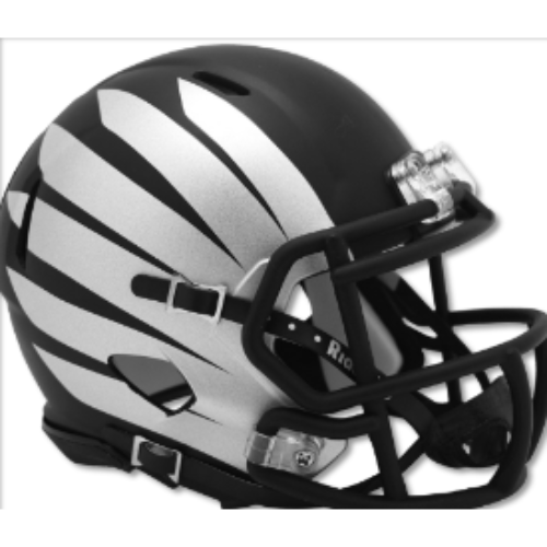 Oregon Ducks NCAA Mini Speed Football Helmet Black w/Wing - NCAA