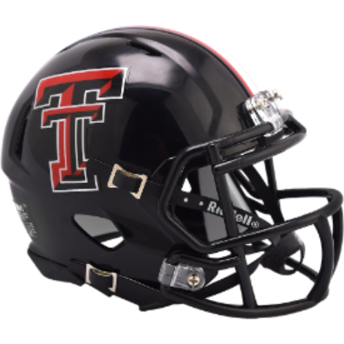 Texas Tech Red Raiders NCAA Mini Speed Football Helmet 2024 Black- NCAA
