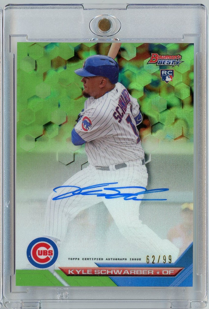 2016 Bowman Best Kyle Schwarber #B16-KS /99 Auto Rookie RC Baseball Card