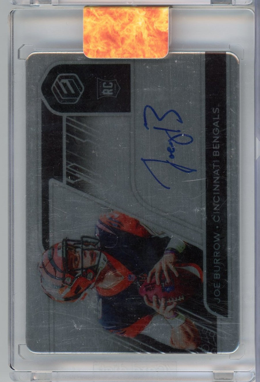 2020 Panini Elements Joe Burrow #119 Rookie Auto /55 Rookie RC Football Card