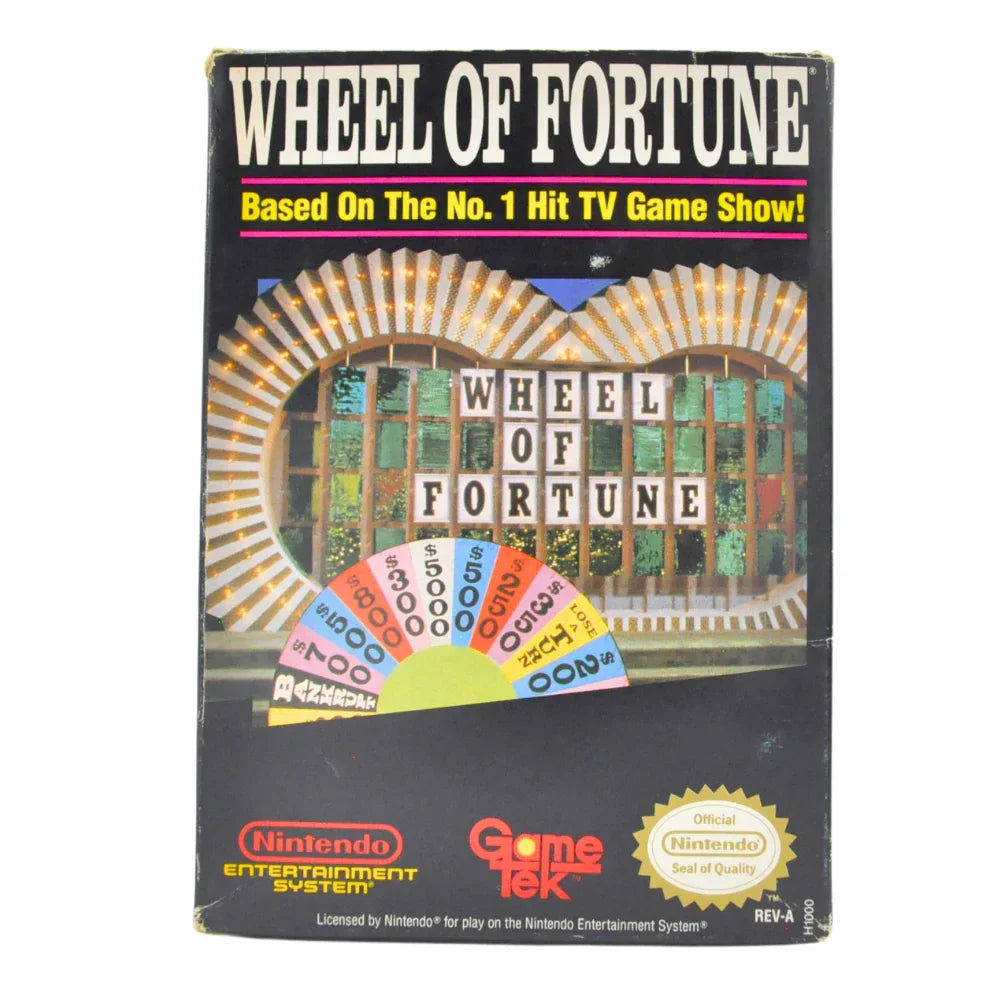 NES Cart Complete in Box - Wheel of Fortune