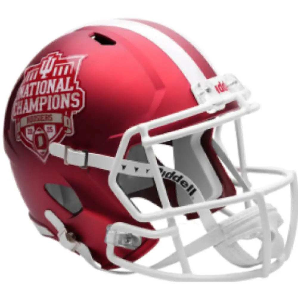 Indiana Hoosiers 2025 CFP National Champions NCAA Mini Speed Football Helmet - NCAA