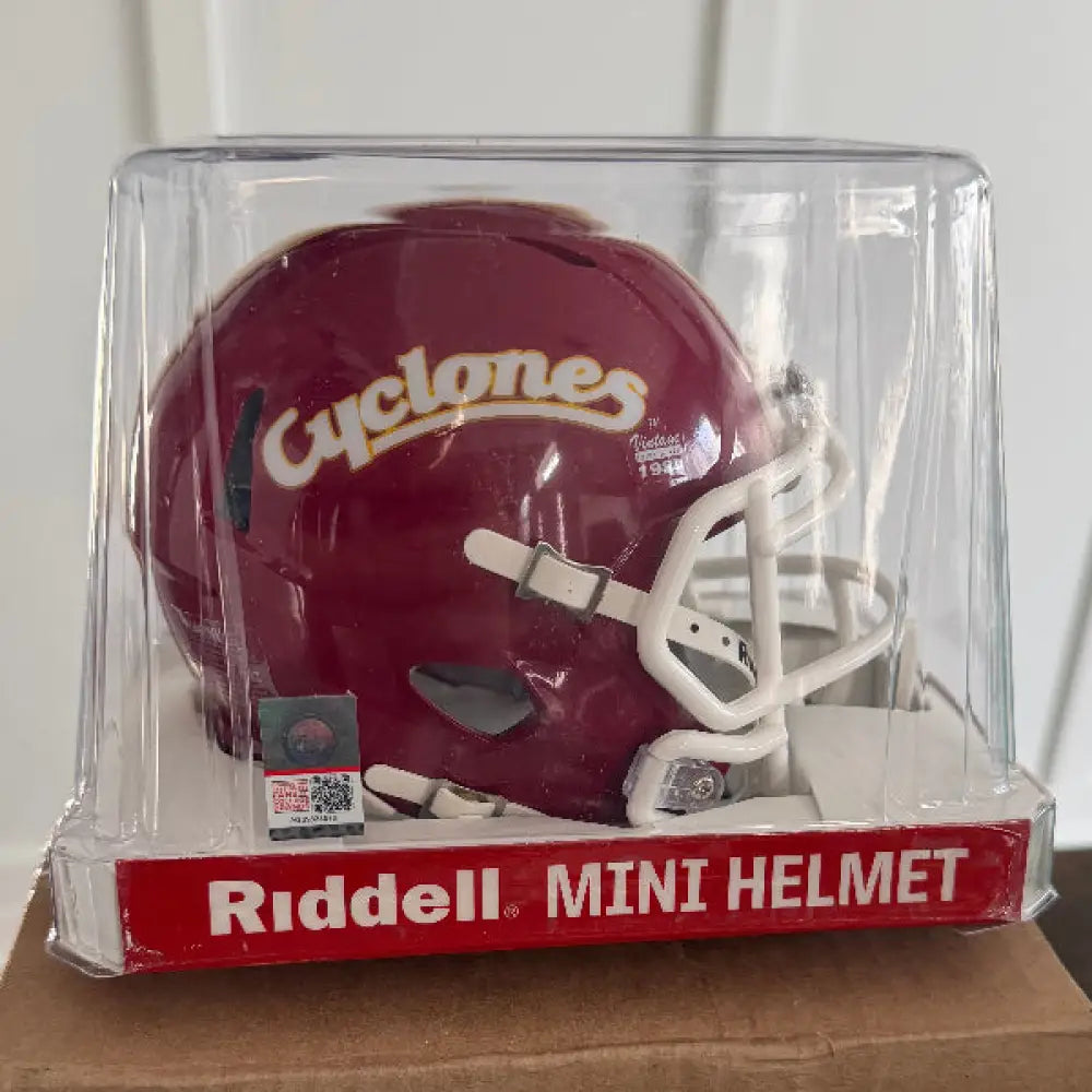 Iowa State Cyclones NCAA Mini Speed Football Helmet Cyclones Red- NCAA
