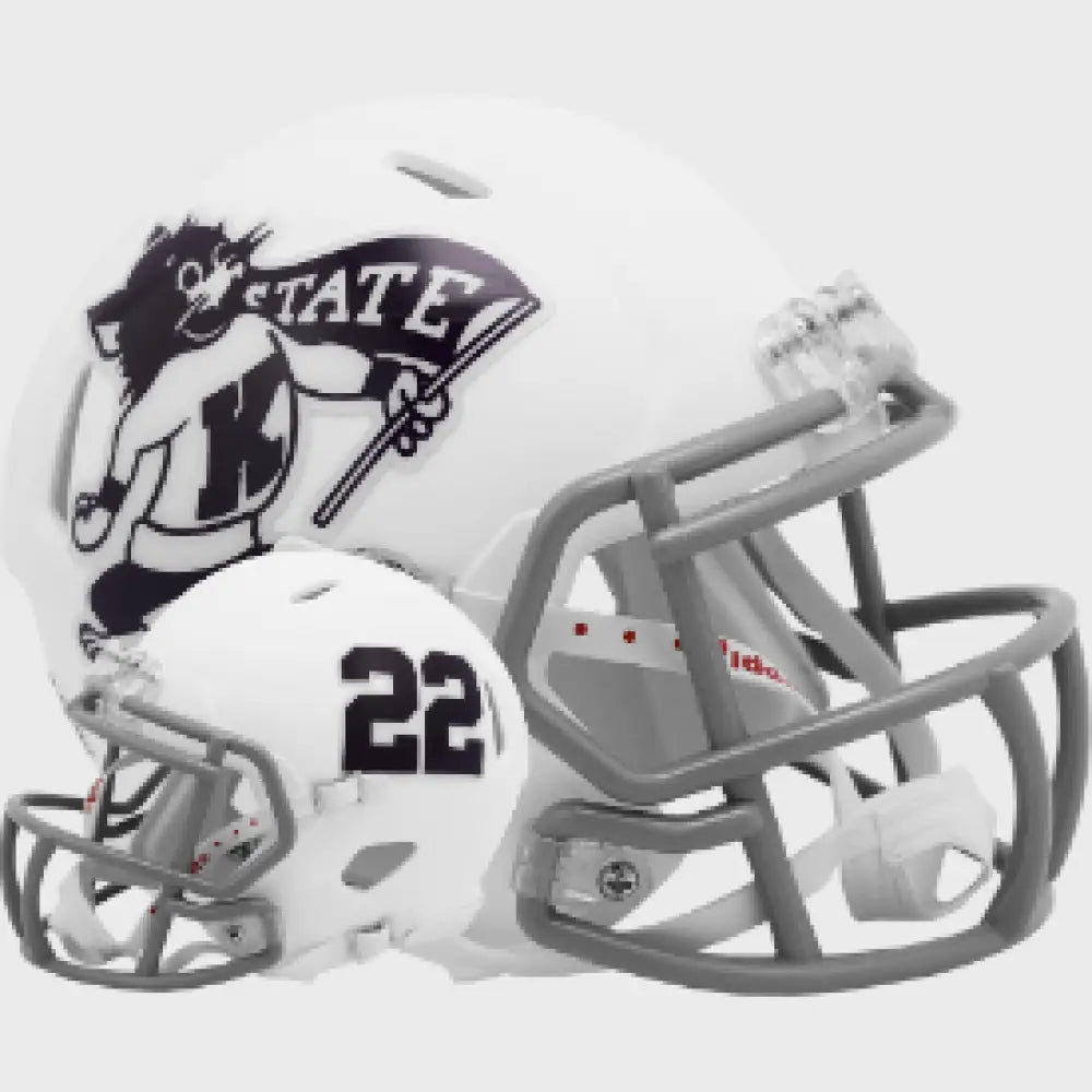 Kansas State Wildcats NCAA Mini Speed Football Helmet Willie Wildcat- NCAA