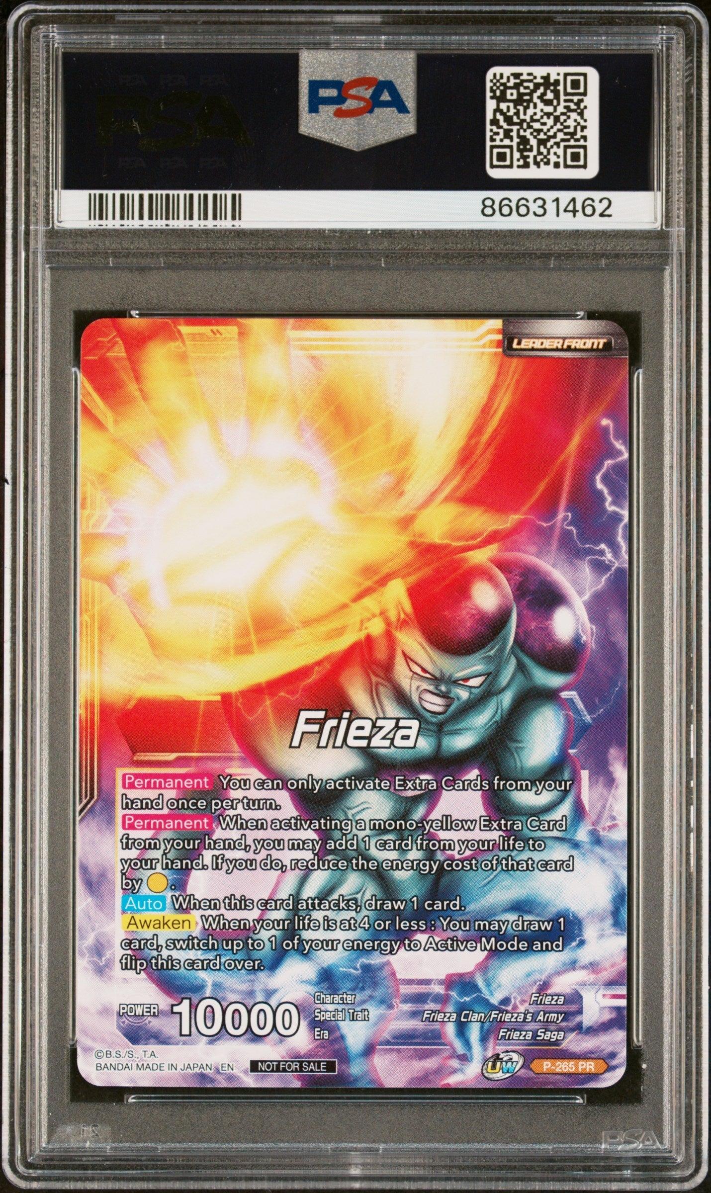 2021 DRAGON BALL SUPER UNISON WARRIOR MCH FRIEZA, RSC MNRCH #P-265 - PSA 10
