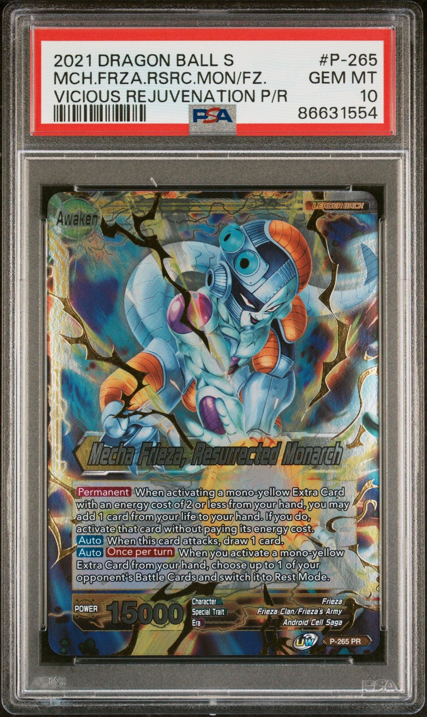 2021 DRAGON BALL SUPER UNISON WARRIOR MCH FRIEZA, RSC MNRCH #P-265 - PSA 10
