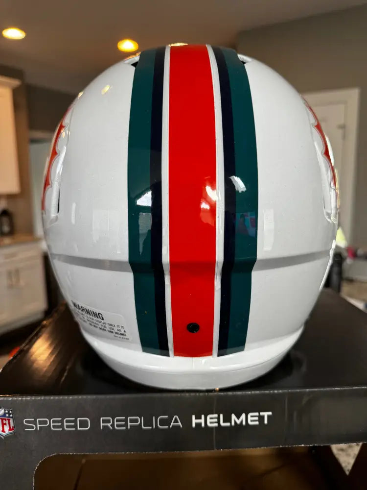 Miami Dolphins Full Size 1996 to 2012 Speed Replica Throwback Helmet - NFL