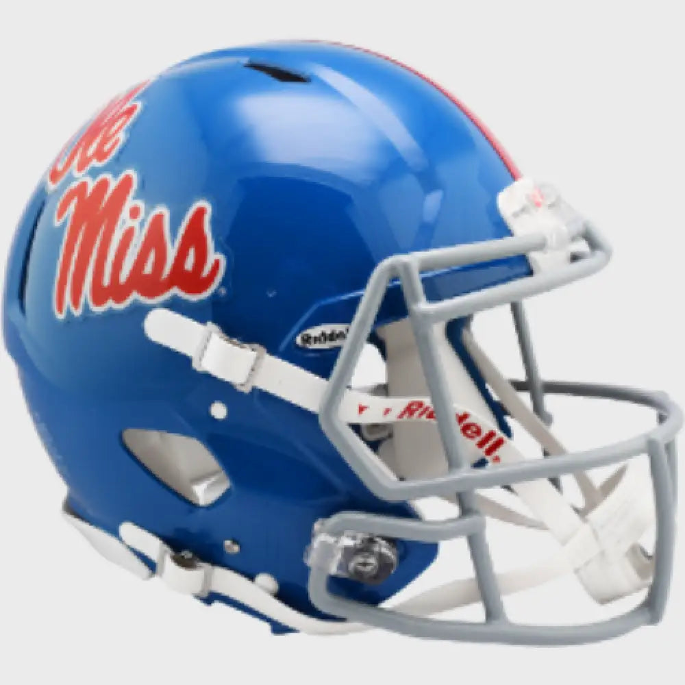 Mississippi (Ole Miss) Rebels Full Size Authentic Speed Football Helmet Powder Blue - NCAA
