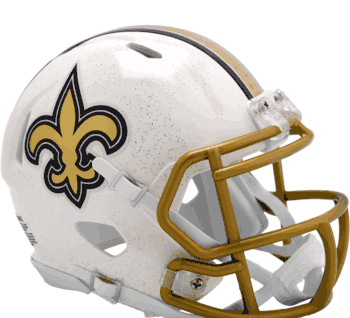 New Orleans Saints NFL Mini Speed Football Helmet 2025 Alternate On-Field