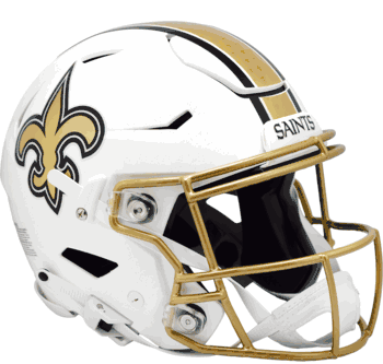 New Orleans Saints Full Size Authentic SpeedFlex Football Helmet 2025 Alternate On-Field - NFL