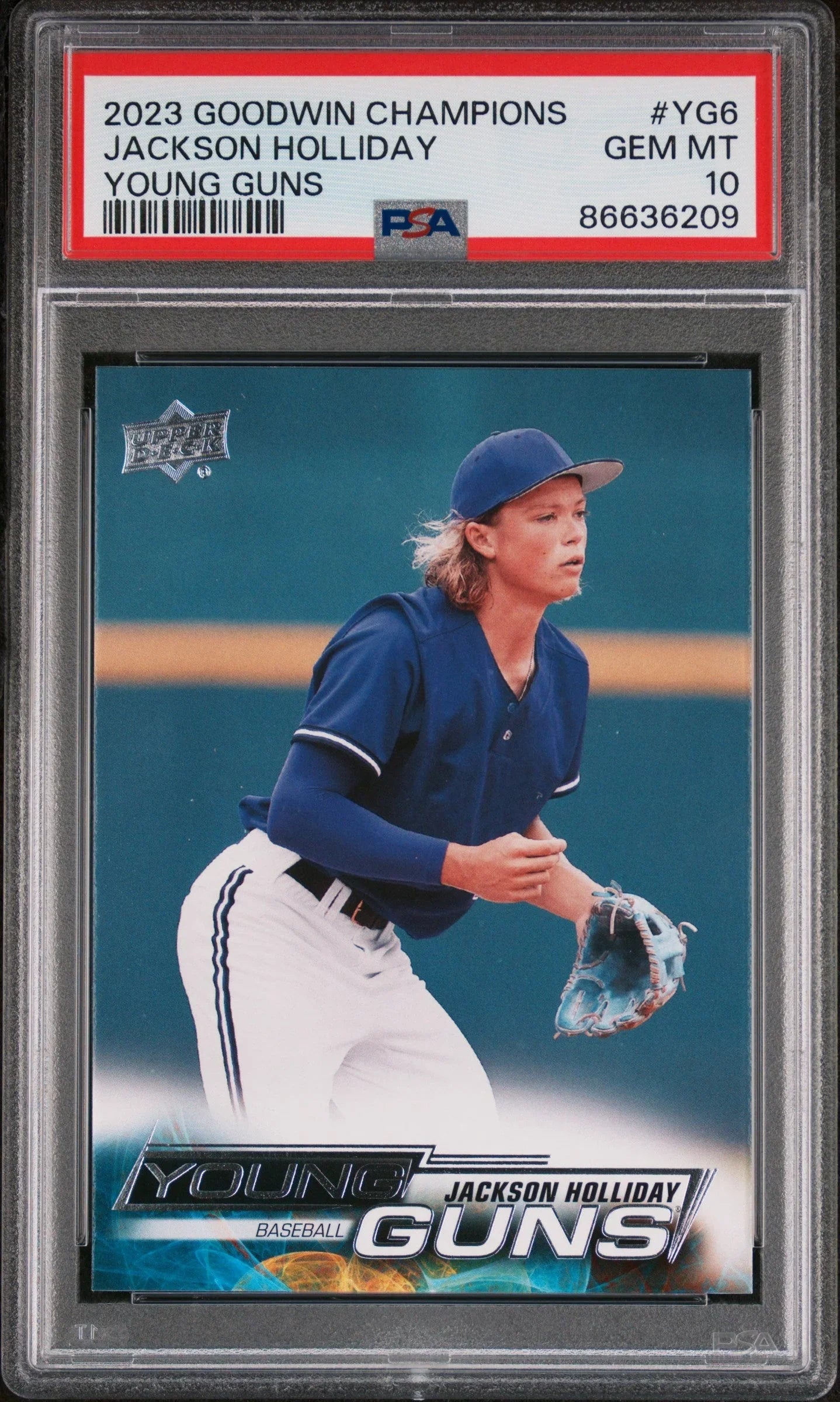 2023 UPPER DECK GOODWIN CHAMPIONS UPPER DECK YOUNG GUNS JACKSON HOLLIDAY #YG6 - PSA 10