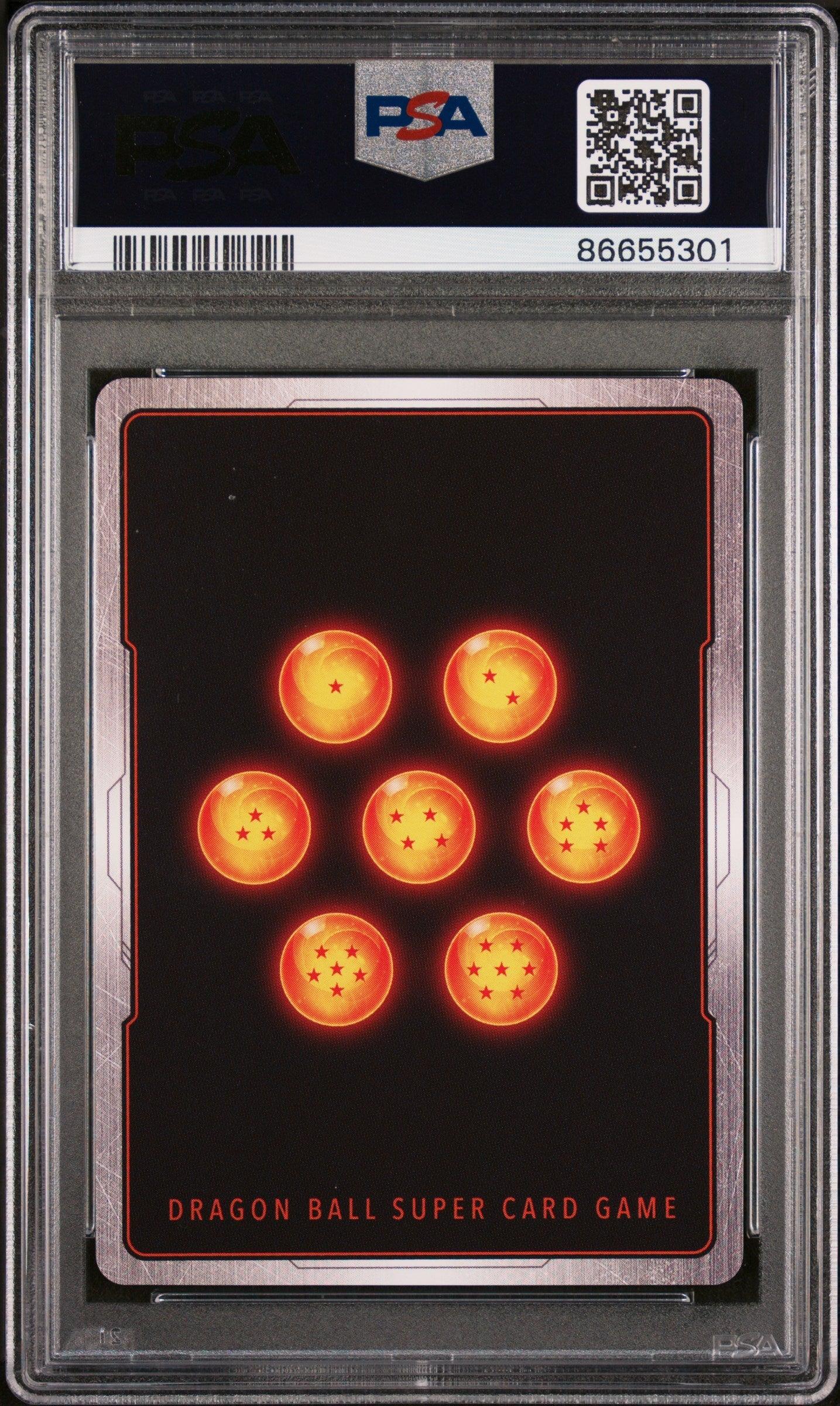 2022 DRAGON BALL SUPER MYTHIC BOOSTER SS2 TRUNKS/HRC.PRSCT. #P-219 - PSA 10