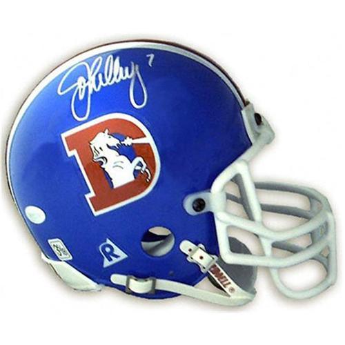 John Elway Autographed Denver Broncos (Throwback D) Authentic Pro Line Helmet - JSA