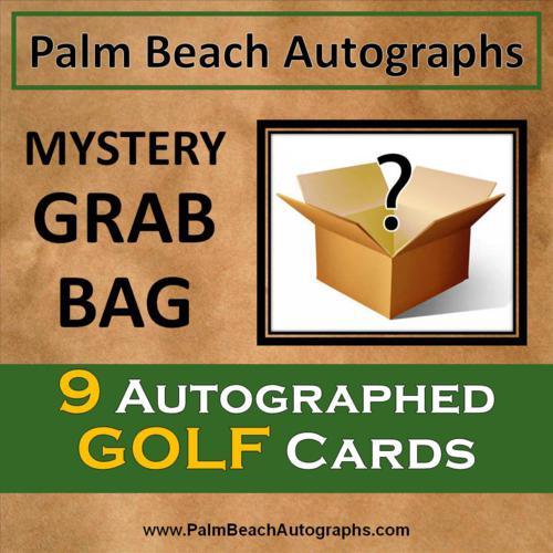 MYSTERY GRAB BAG - 9 Autographed Golf Cards - All Major Winners