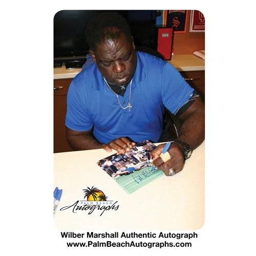 Wilber Marshall Autographed Chicago Bears (Lay Out Lions QB) 8x10 Photo - JSA