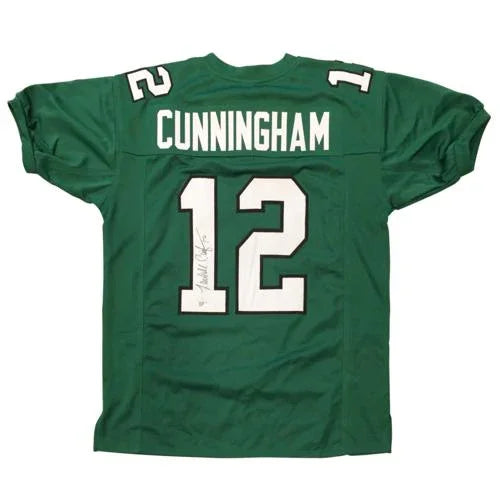 Randall Cunningham Autographed Philadelphia Eagles (Green #12) Custom Jersey