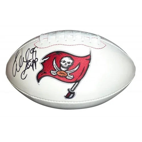 Warren Sapp Autographed Tampa Bay Buccaneers Logo Football - JSA