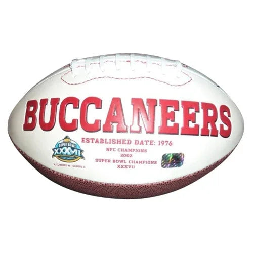 Warren Sapp Autographed Tampa Bay Buccaneers Logo Football - JSA