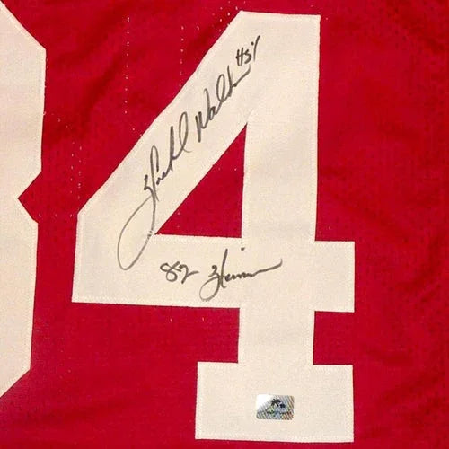 Herschel Walker Autographed Georgia Bulldogs (Red #34) Custom Jersey w/ "82 Heisman"