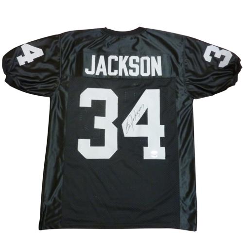 Bo Jackson Autographed Oakland Raiders (Black #34) Custom Jersey