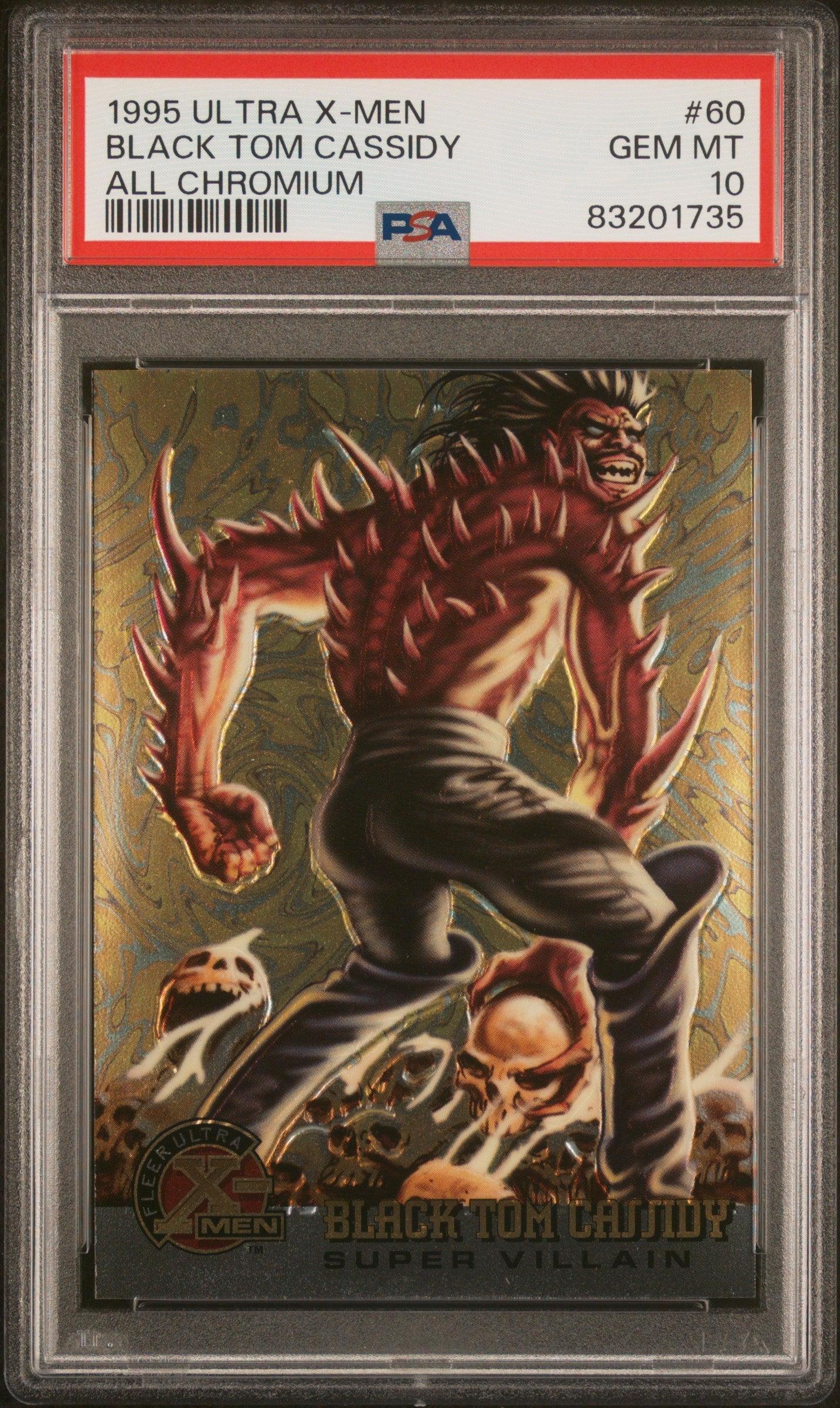 1995 ULTRA X-MEN ALL CHROMIUM BLACK TOM CASSIDY ALL CHROMIUM #60 - PSA 10