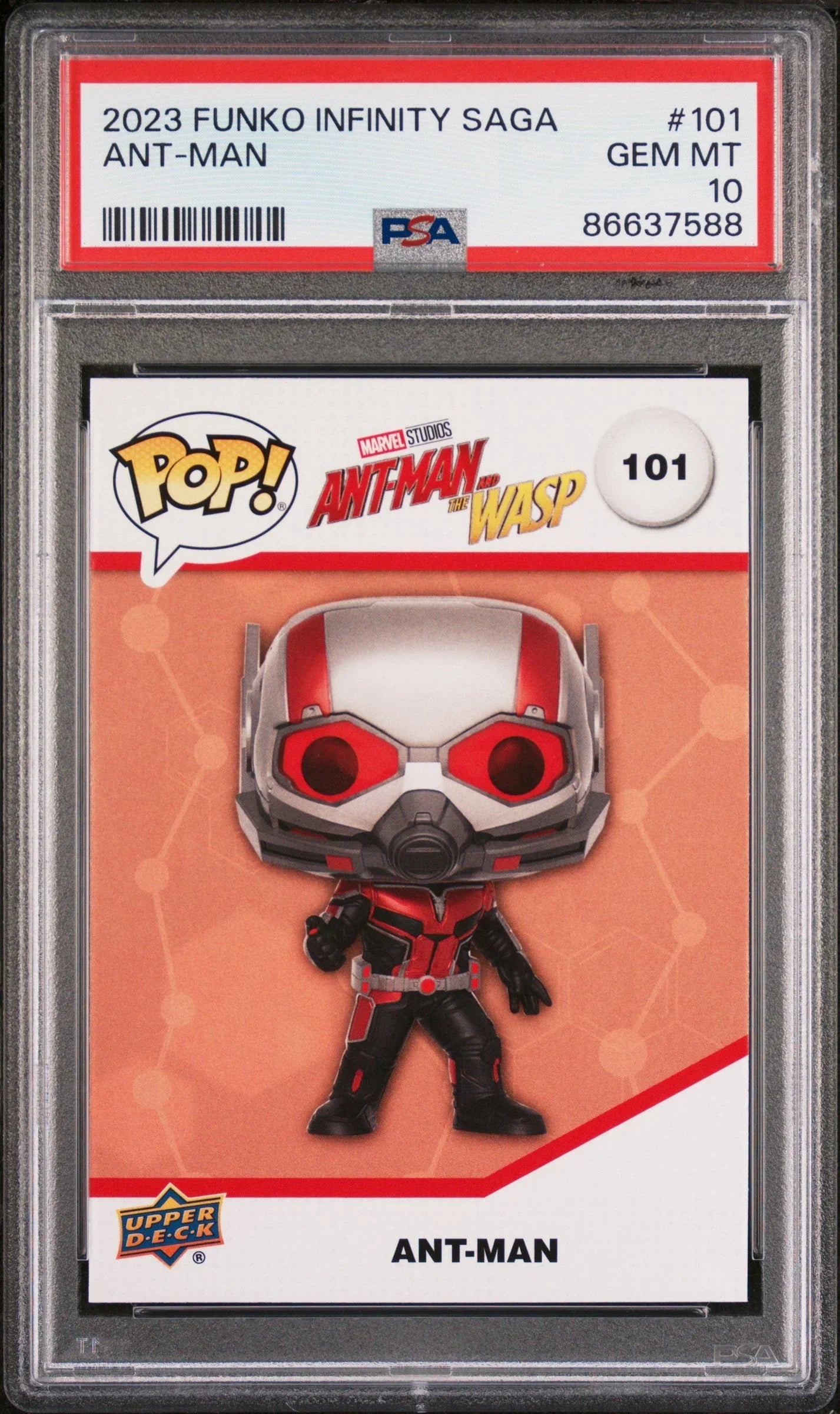2023 UPPER DECK FUNKO POP MARVEL ANTMAN #101 PSA 10