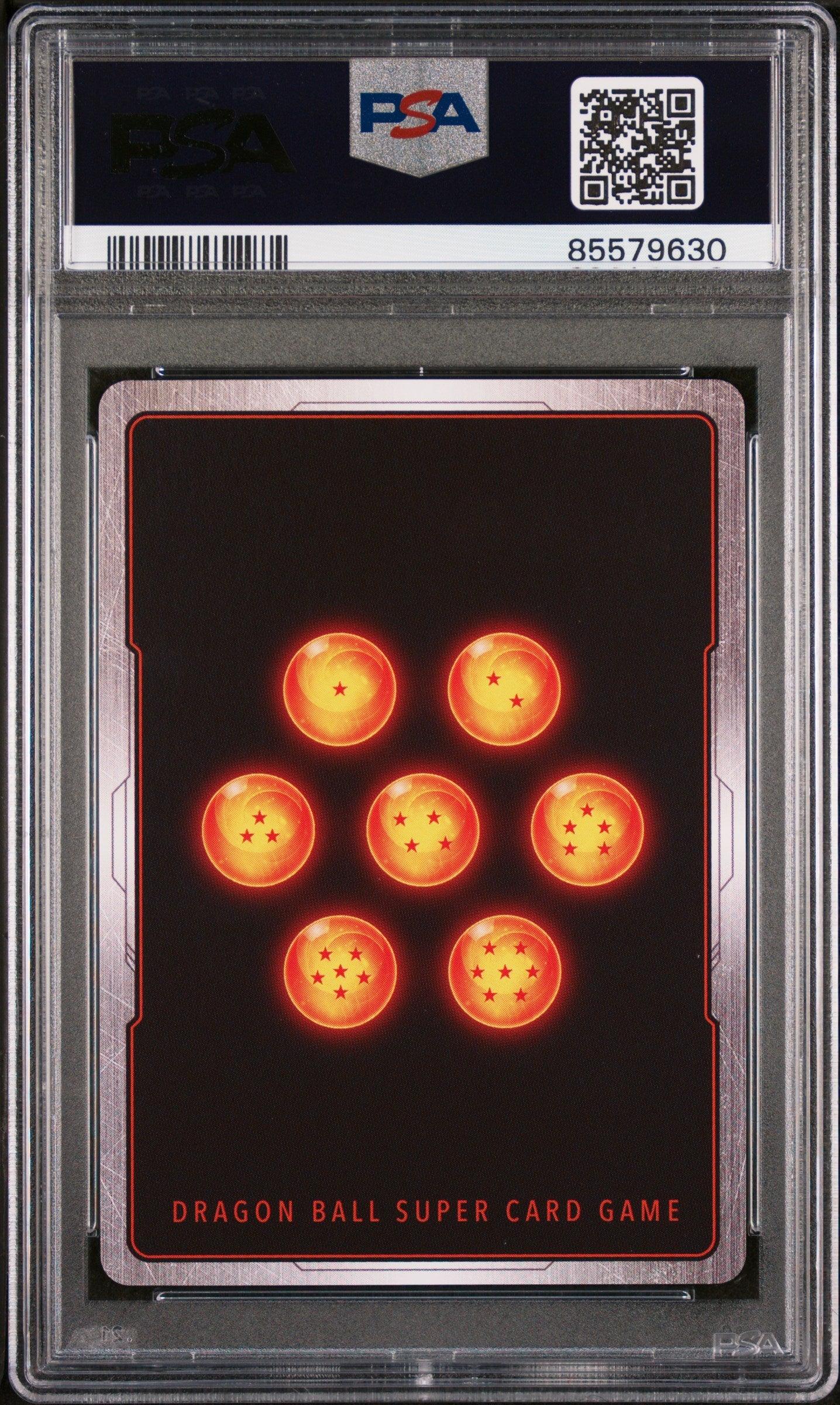 2018 DRAGON BALL SUPER MIRACULOUS REVIVAL BLK.MSKD.SAIYAN/DVSTR #BT5-111 PSA 10