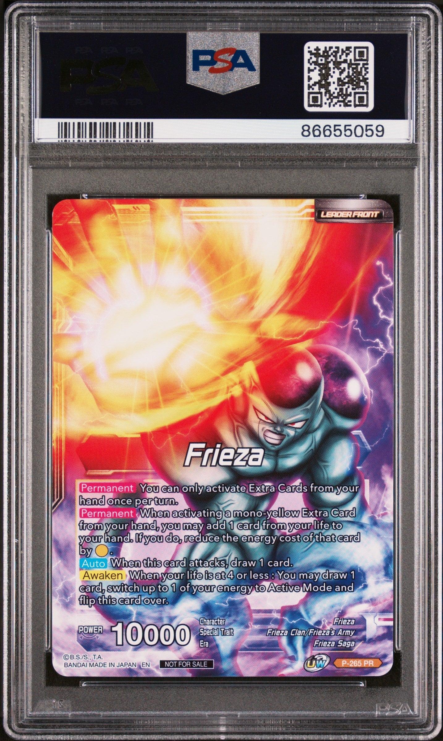 2021 DRAGON BALL SUPER UNISON WARRIOR MCH FRIEZA, RSC MNRCH #P-265 - PSA 10