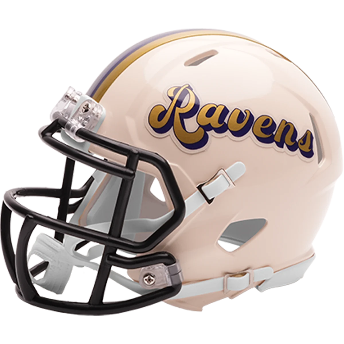 Baltimore Ravens Speed Mini Football Helmet RETRO - NFL