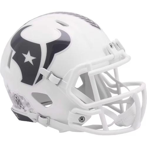 Houston Texans NFL Mini Speed Football Helmet SALUTE TO SERVICE 3