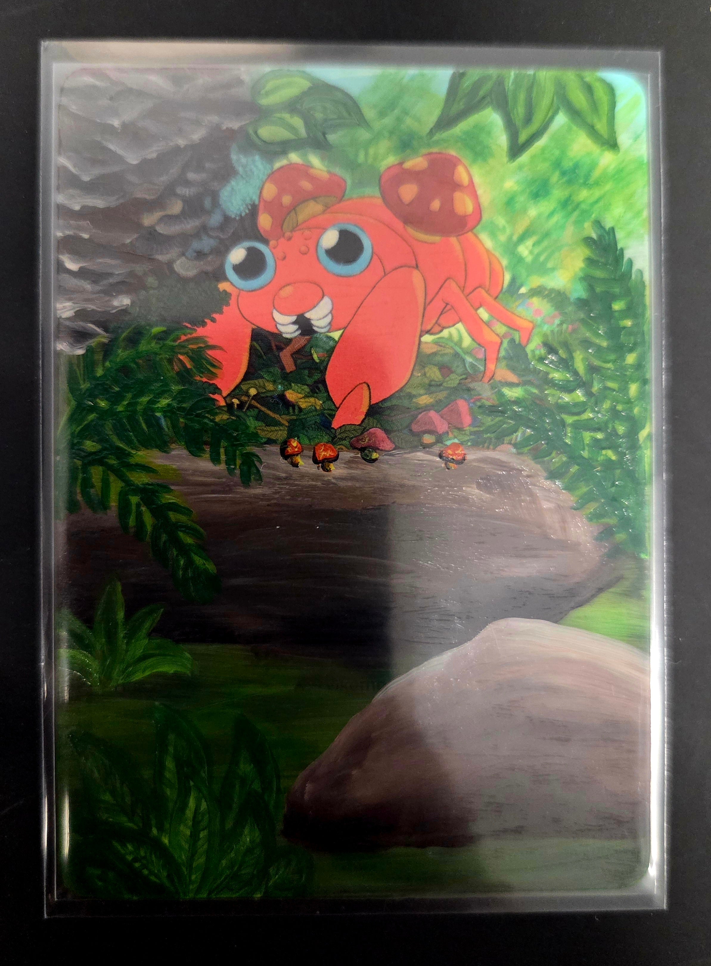 Custom Painted Paras Pokemon Card